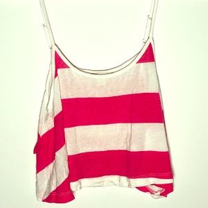 Forever 21 | Pink & White Striped Sleeveless Top